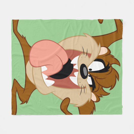 TAZ™ | Zijn tong uitsteken Fleece Deken (Voorkant (Horizontaal))