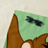 TAZ™ | Zijn tong uitsteken Strandlaken (In situ)