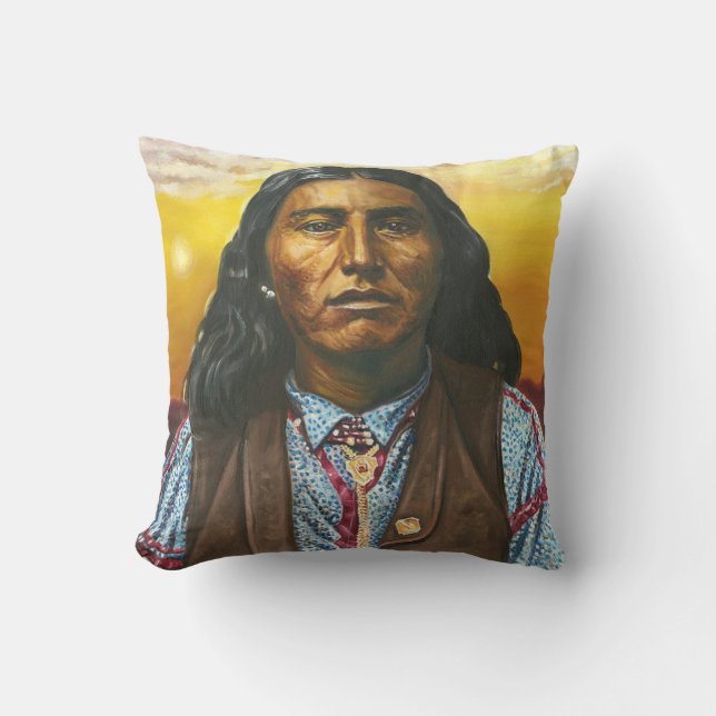 Taza Apache-hoofdman Buitenkussen (Voorkant)