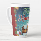 Taza Café Latte de Navidad – Feliz Navidad con Cas Latte Mok (Linkerhoek)
