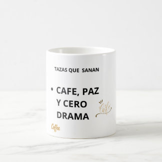 Taza Café Paz y Cero Drama – Salud Mental Koffiemok