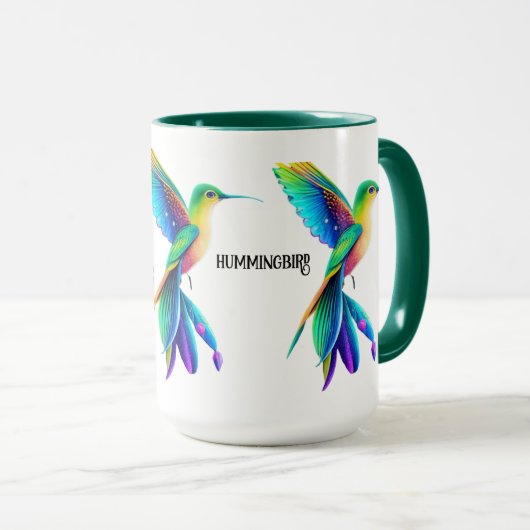 taza colibri multicolor mok (Voorkant rechts)