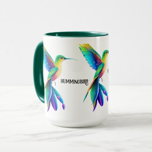taza colibri multicolor mok (Voorkant links)