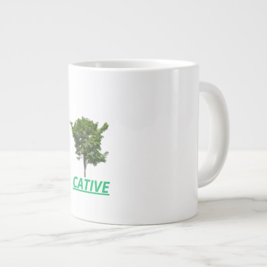 Taza con arbol en via de extinción extra grote beker (Voorkant rechts)