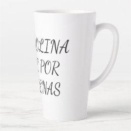Taza con frase del mundo del motor latte mok