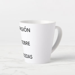 Taza con frase del mundo del motor  latte mok