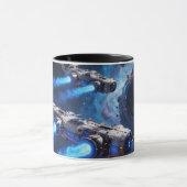 Taza con nave entrando en agujer interdimensional mok (Midden)