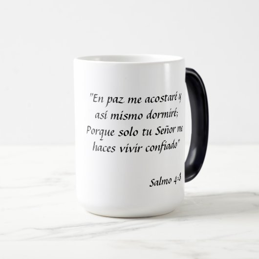 Taza con texto bíblico magische mok (Voorkant rechts)
