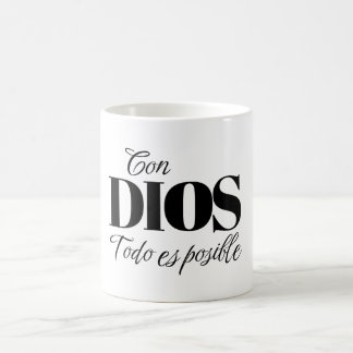 Taza Cristiana "Con Dios todo es posible" Mateo 19 Koffiemok