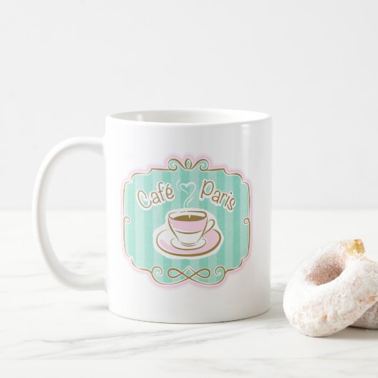 Taza De Café Café Paris Koffiemok (Met donut)