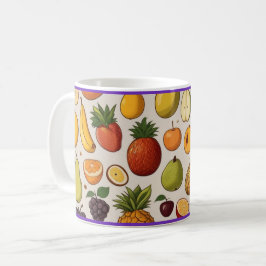 taza de café con diseño de frutas koffiemok