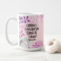 Taza de café frase en español proverbios 31
