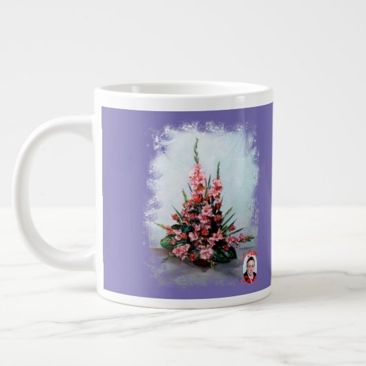 Taza De Café Gigante Bodegón de flores Extra Grote Beker (Links)