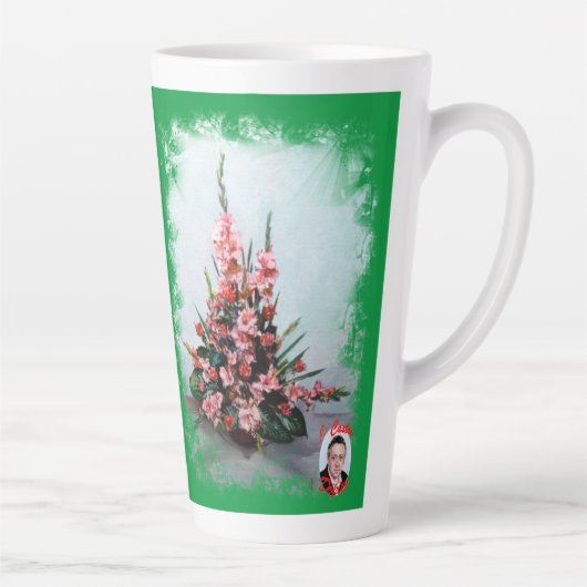 Taza De Café Latte Bodegón de flores Mok (Rechts)