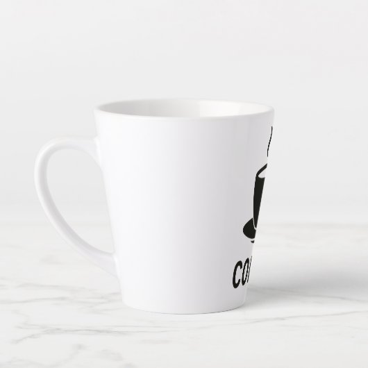 Taza de café latte mok (Links)