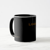 Taza de Café Negra 'Loading Since 1989' Mok (Voorkant links)