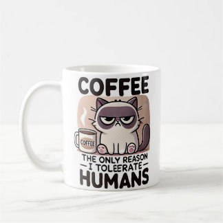 Taza de café - Taza divertida gato sarcástico  Koffiemok