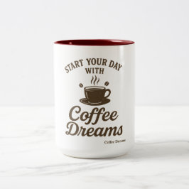taza de café vintage  tweekleurige koffiemok