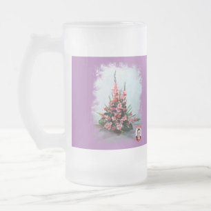 Taza de Cristal Esmerilado Bodegón de flores Matglas Bierpul