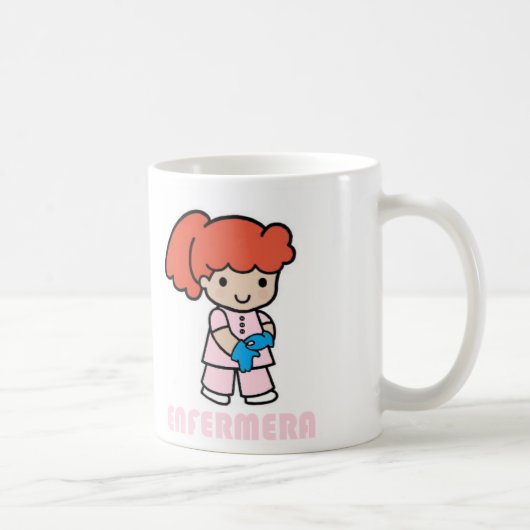 Taza de enfermera con guantes koffiemok (Rechts)