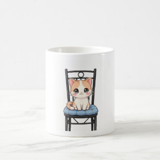 Taza de Gatito Kawaii Jefe con Ojitos Brillantes Koffiemok