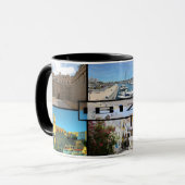 taza de la isla de Ibiza en Baleares Mok (Voorkant links)