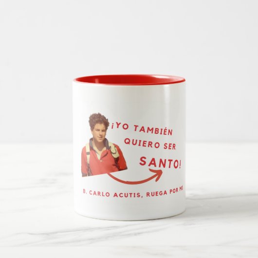 Taza de oracion tweekleurige koffiemok (Center)