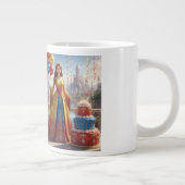 Taza de Princesa – Diseño de Cumpleaños con Pastel Extra Grote Beker (Rechts)