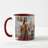 Taza de Princesa – Diseño de Cumpleaños con Pastel Mok (Links)