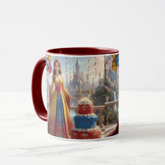 Taza de Princesa – Diseño de Cumpleaños con Pastel Mok