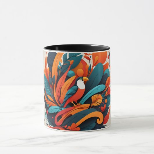 Taza Decorativa Arte Simbólico Equilibrio Mok (Midden)