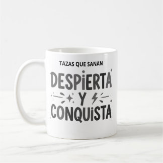 Taza Despiértate y conquista – Tazas motivación Koffiemok