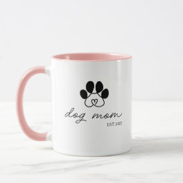 Taza dog mom customizable mok