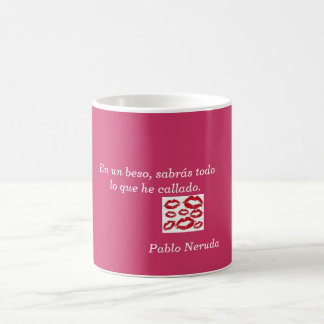 Taza frase de amor de Pablo Neruda Koffiemok