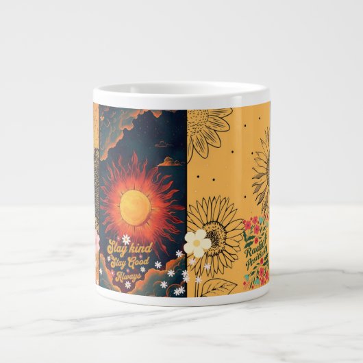 taza grande decorativa extra grote beker (Voorkant)