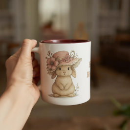 Taza Happy Easter para café Tweekleurige Koffiemok
