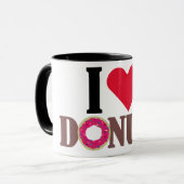 Taza I LOVE DONUTS Mok (Voorkant links)