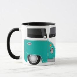 Taza Kombi Turquesa Vintage – Diseño Retro Estilo  Mok