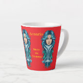Taza Lady Acuario – Tu signo en cada sorbo Latte Mok (Rechterhoek)