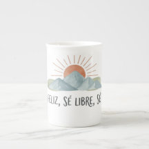 Taza Latte Motivacional Montañas