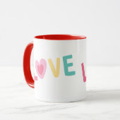 Taza Love letra de corazón Mok (Voorkant links)