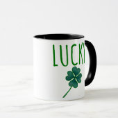 Taza Lucky Clover St Patricks Day  Mok (Voorkant rechts)