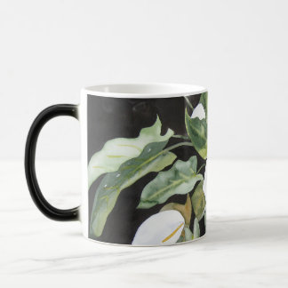 Taza mágica con acuarela de alcatraces magische mok