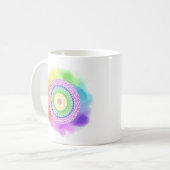 Taza mandala de colores koffiemok (Voorkant links)