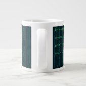 Taza matrix hacker computers  programmer 3 extra grote beker (Achterkant)
