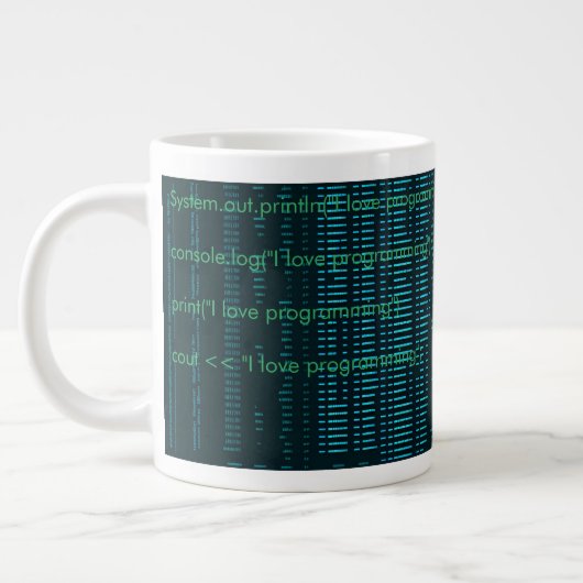 Taza matrix hacker computers  programmer 3 extra grote beker (Links)
