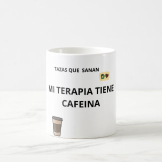 Taza Mi Terapia Tienen Cafeína – Regalo Salud Koffiemok