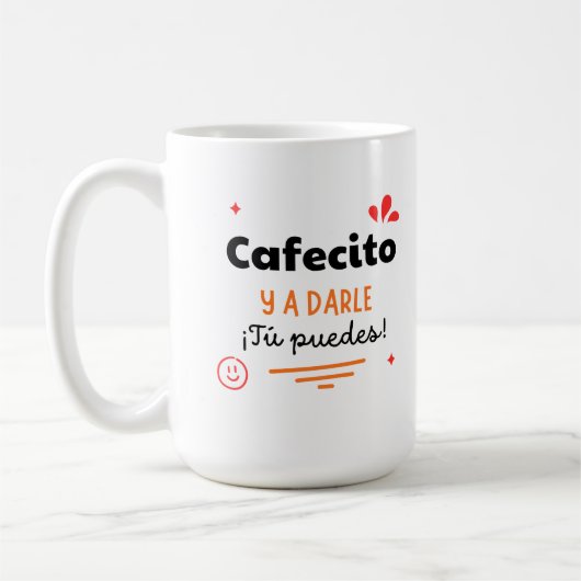 Taza motivacional Cafecito y a darle | Mug (Gauche)