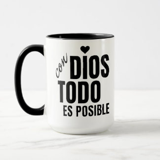 Taza mug with a religious phrase mok