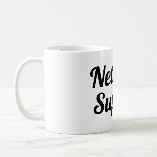 Taza network support koffiemok (Links)
